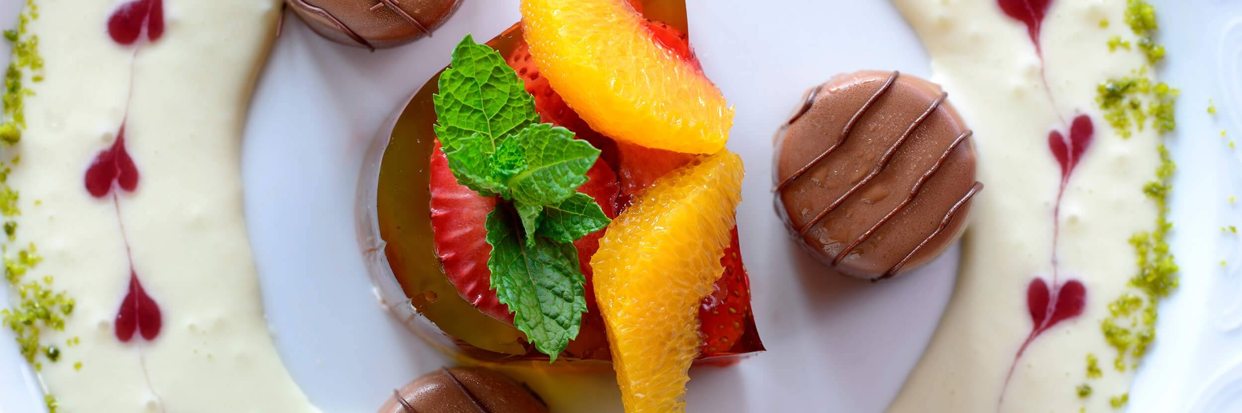 Vier Sterne Steinbach Hotel Leckeres Dessert Kulinarikseite Ruhpolding Bayern